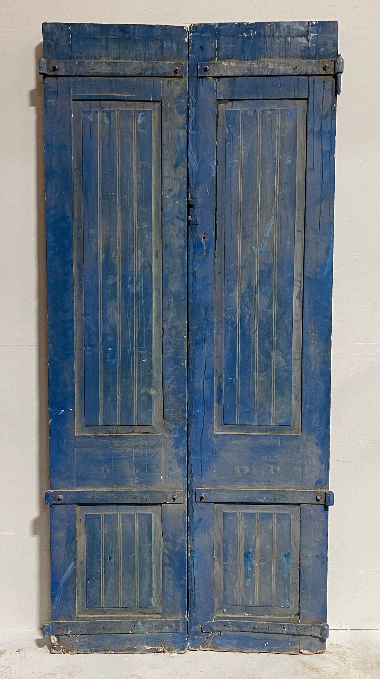 antique french panel doors (95.75x43.25) H0003s