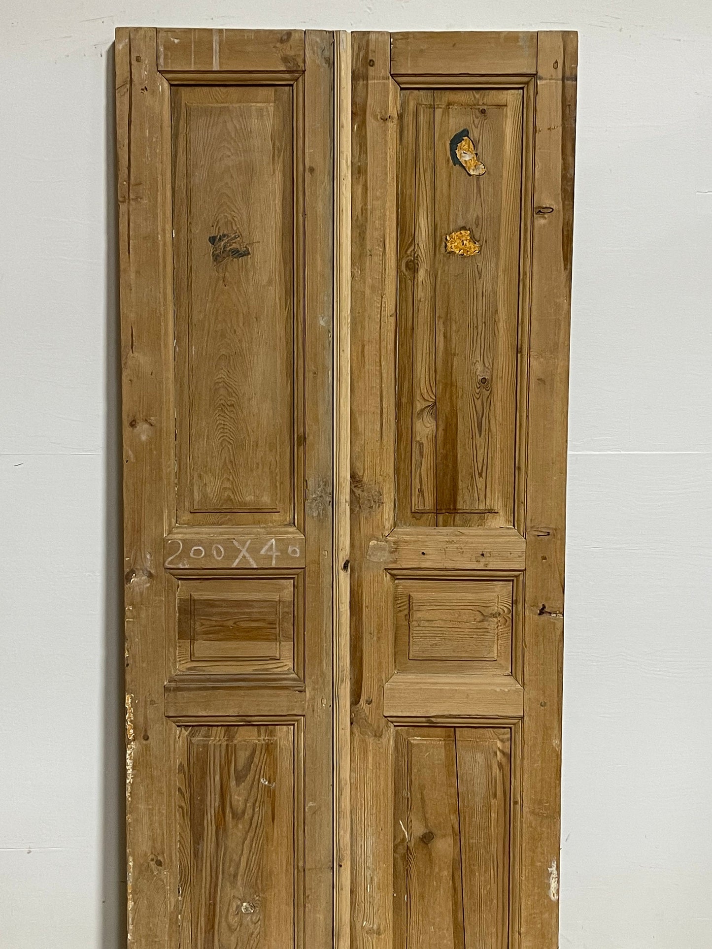 Antique French panel doors (78.5x32.25) I083s