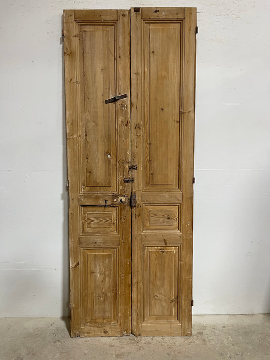 Antique French panel doors (91.5x35.5) I110s