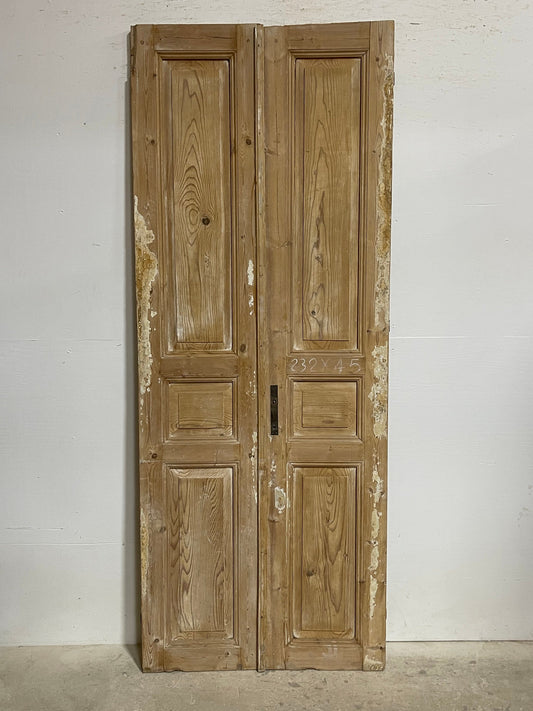 Antique French panel doors (91.5x35.5) I104s