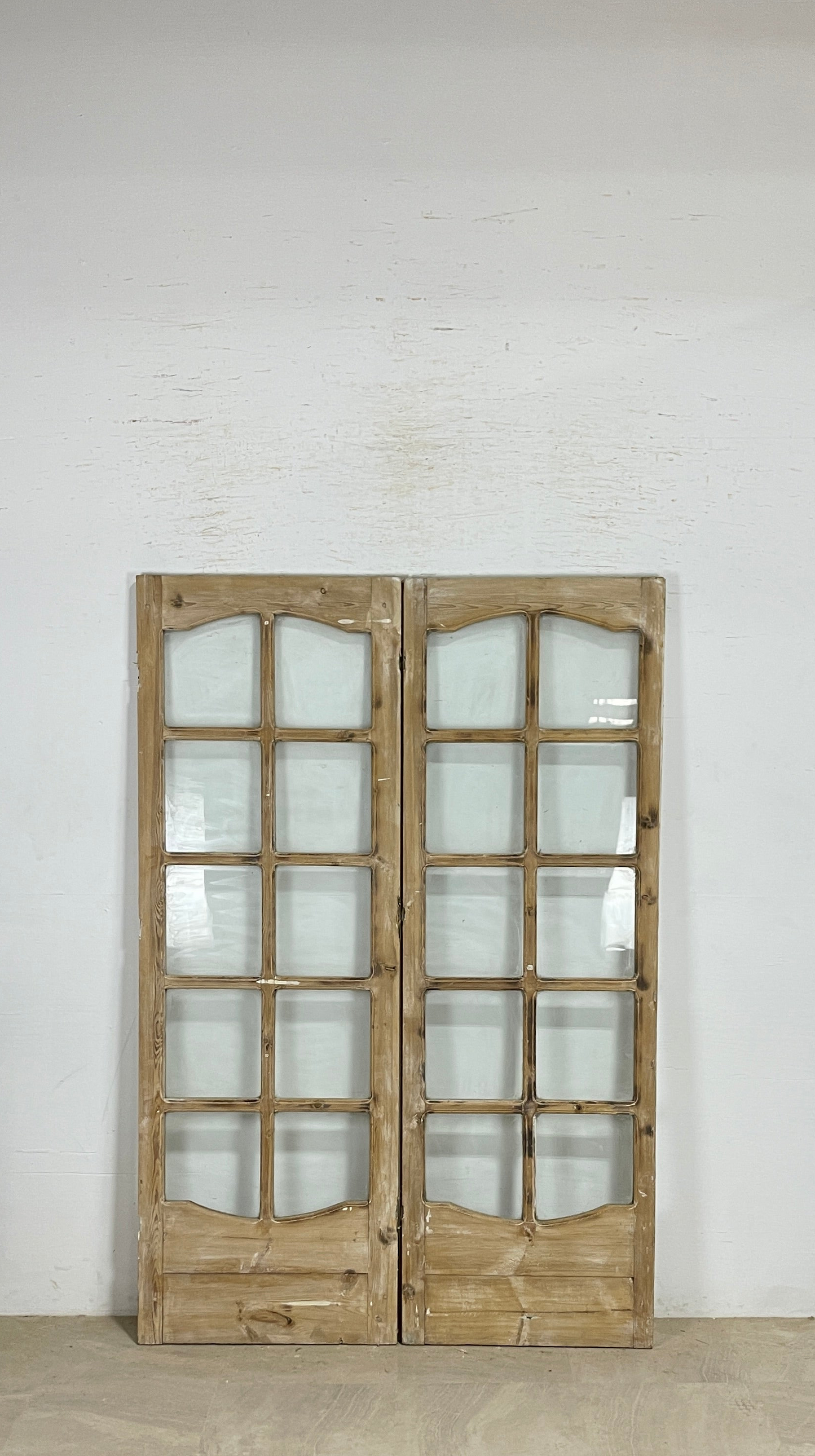 Antique French panel doors with Glass (81.5x55) P184