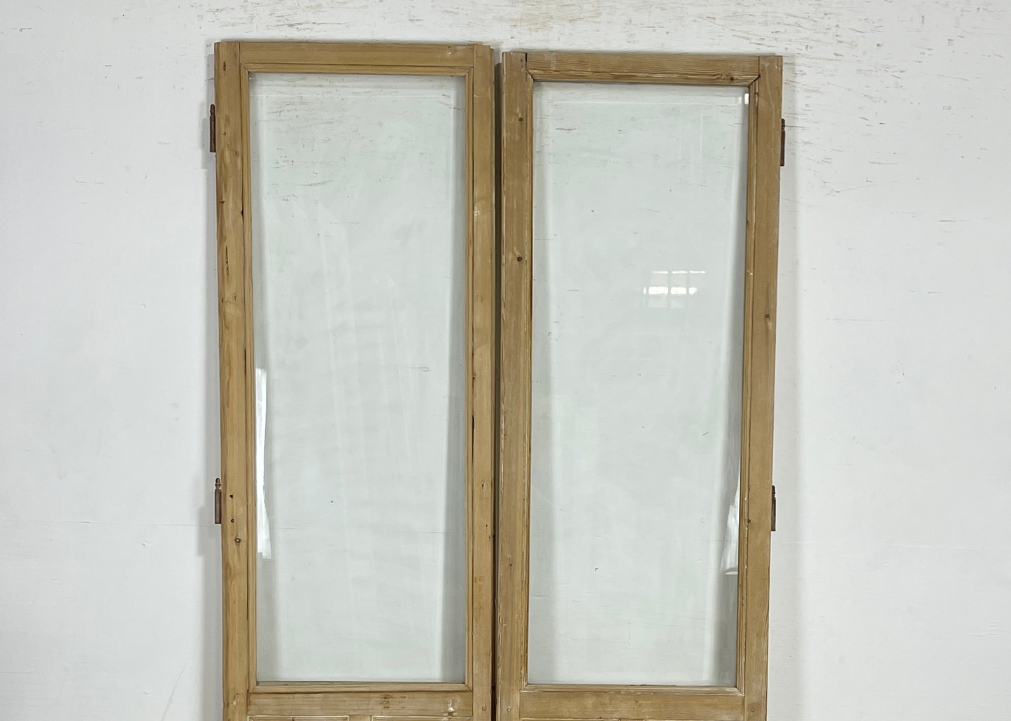 Antique French panel doors with Glass (88x46) P134