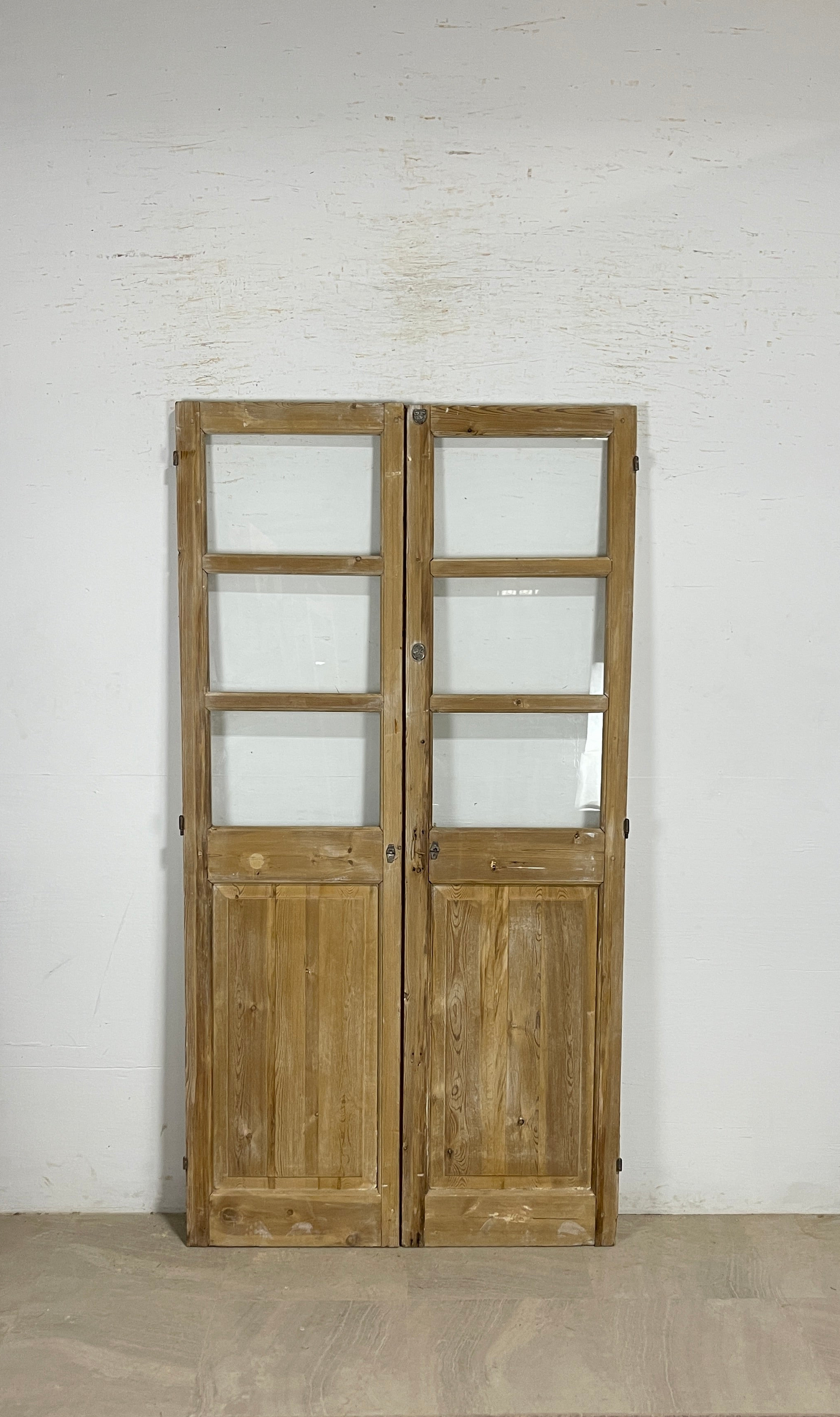 Antique French panel doors with Glass (84x44.5) P157