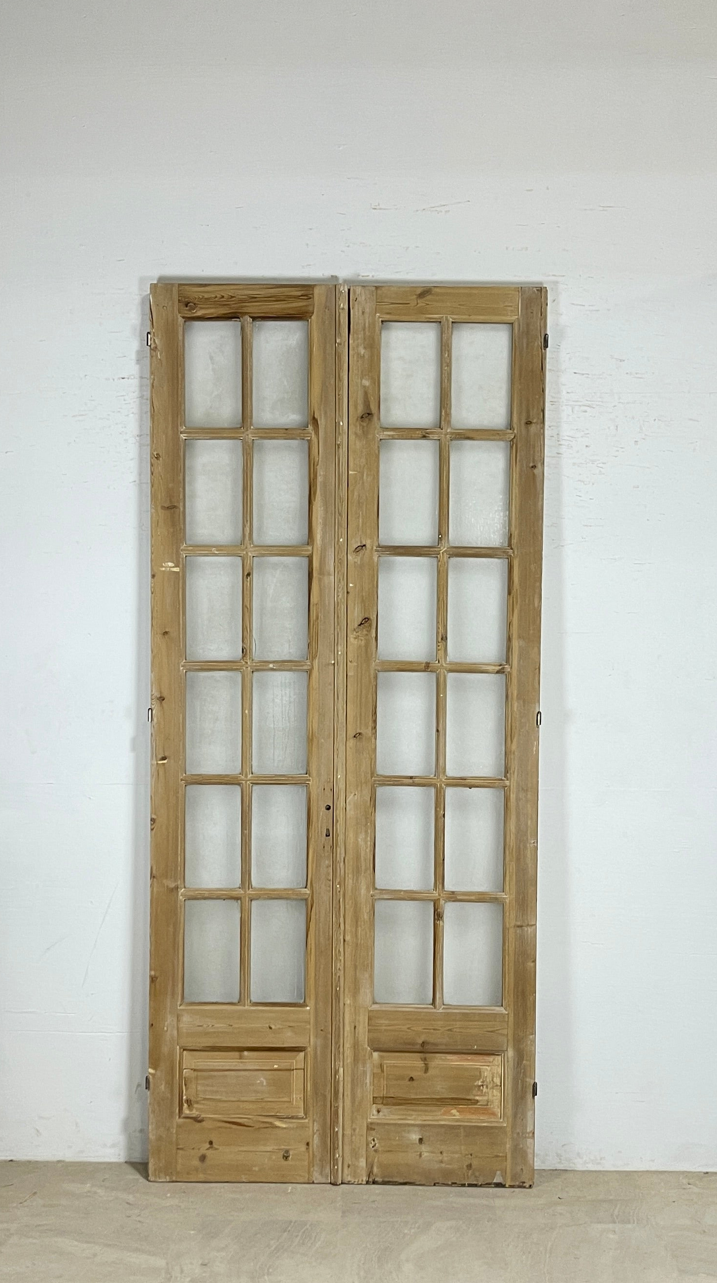 Antique French panel doors with Glass (108x47) P173