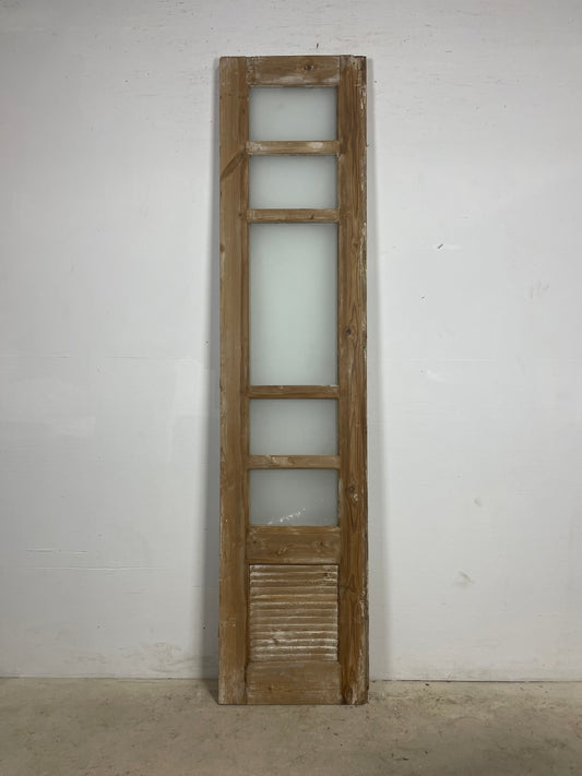 Antique French panel door (91.75x20.75) L376