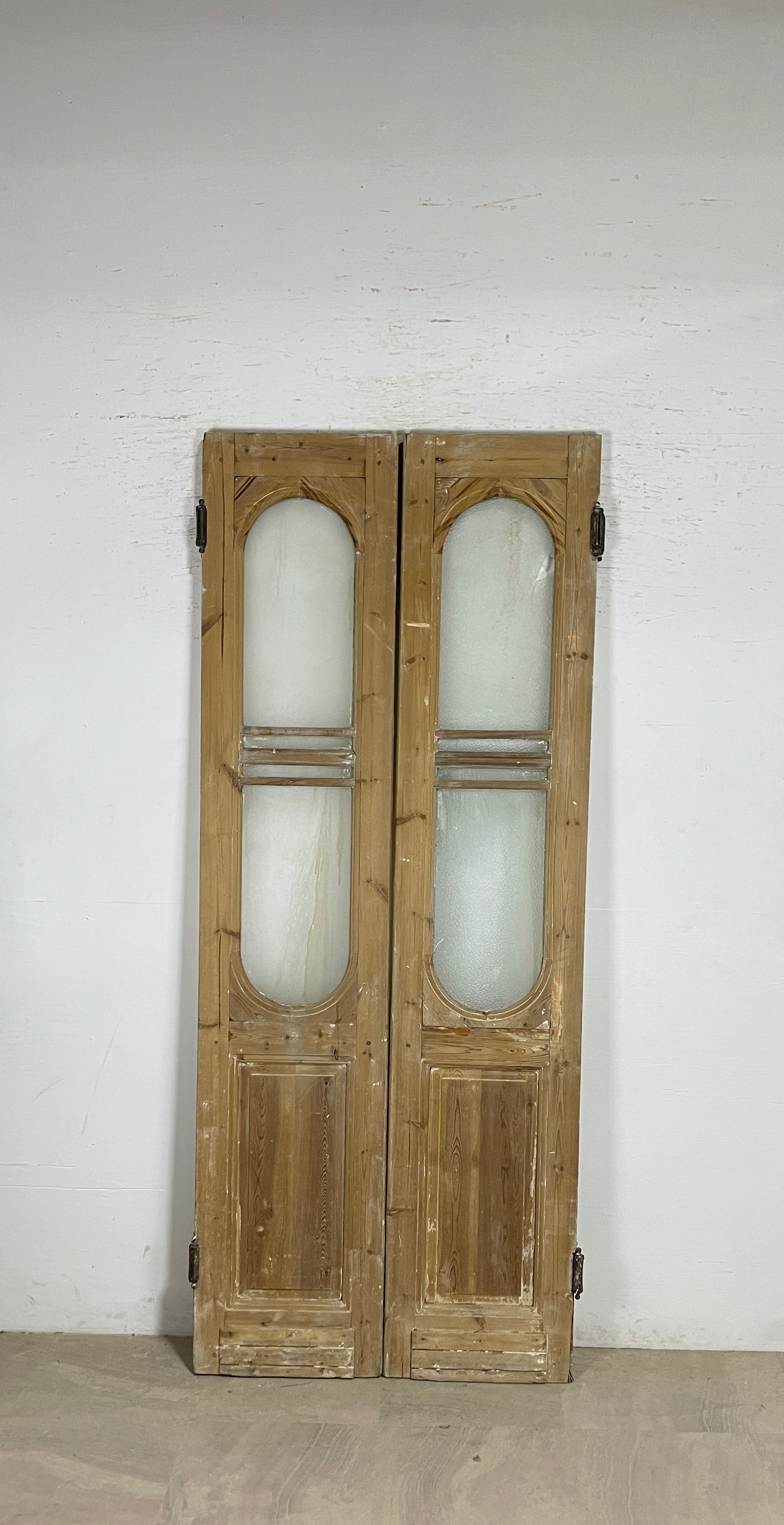 Antique French panel doors with Glass (95.5x39.5) P163
