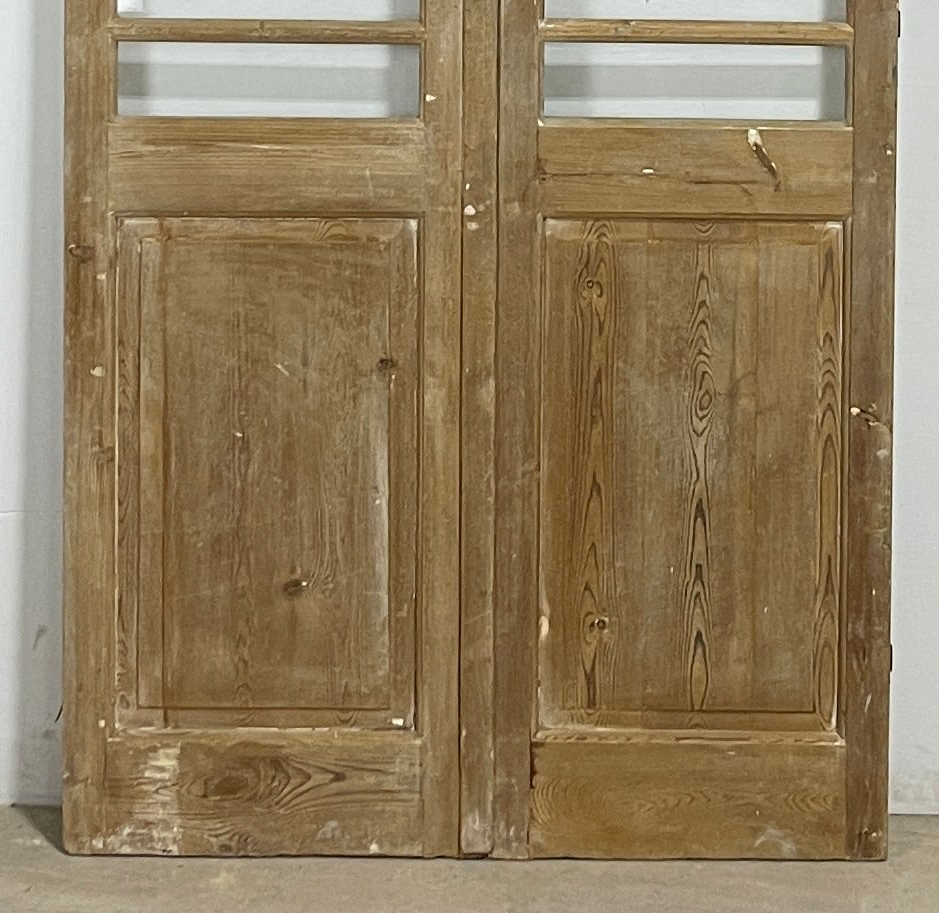 Antique French panel doors with Glass (83x44) P155