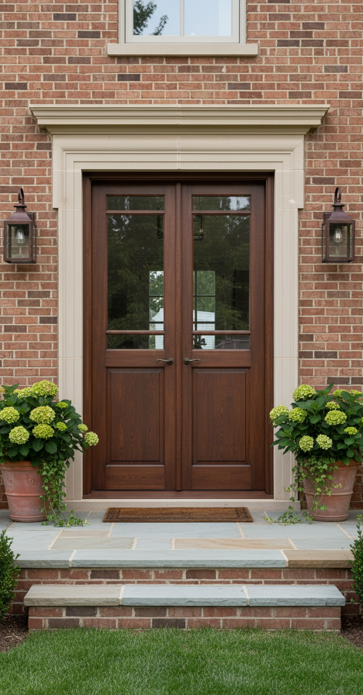 Antique French panel doors with Glass (83x44) P155