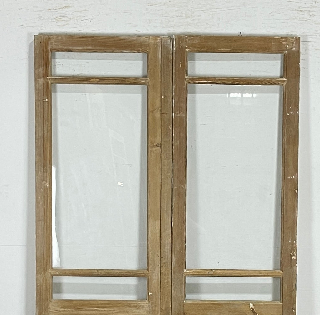 Antique French panel doors with Glass (83x44) P155