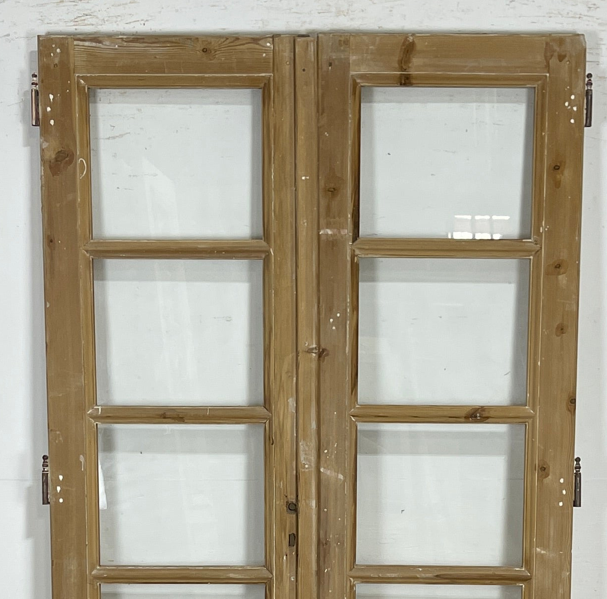 Antique French panel doors with Glass (84.5x44.25) P146