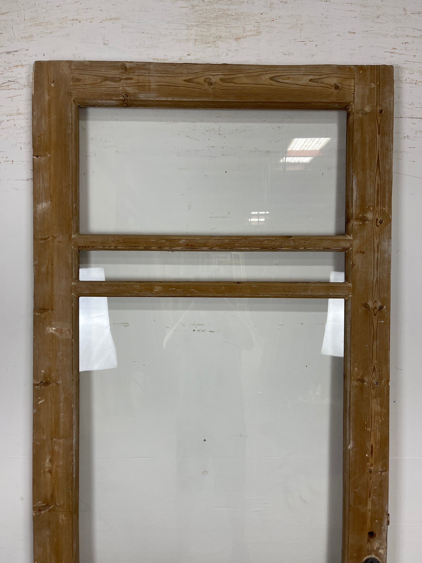 Antique French Panel Door - Single with glass (86.75x34.75) O280