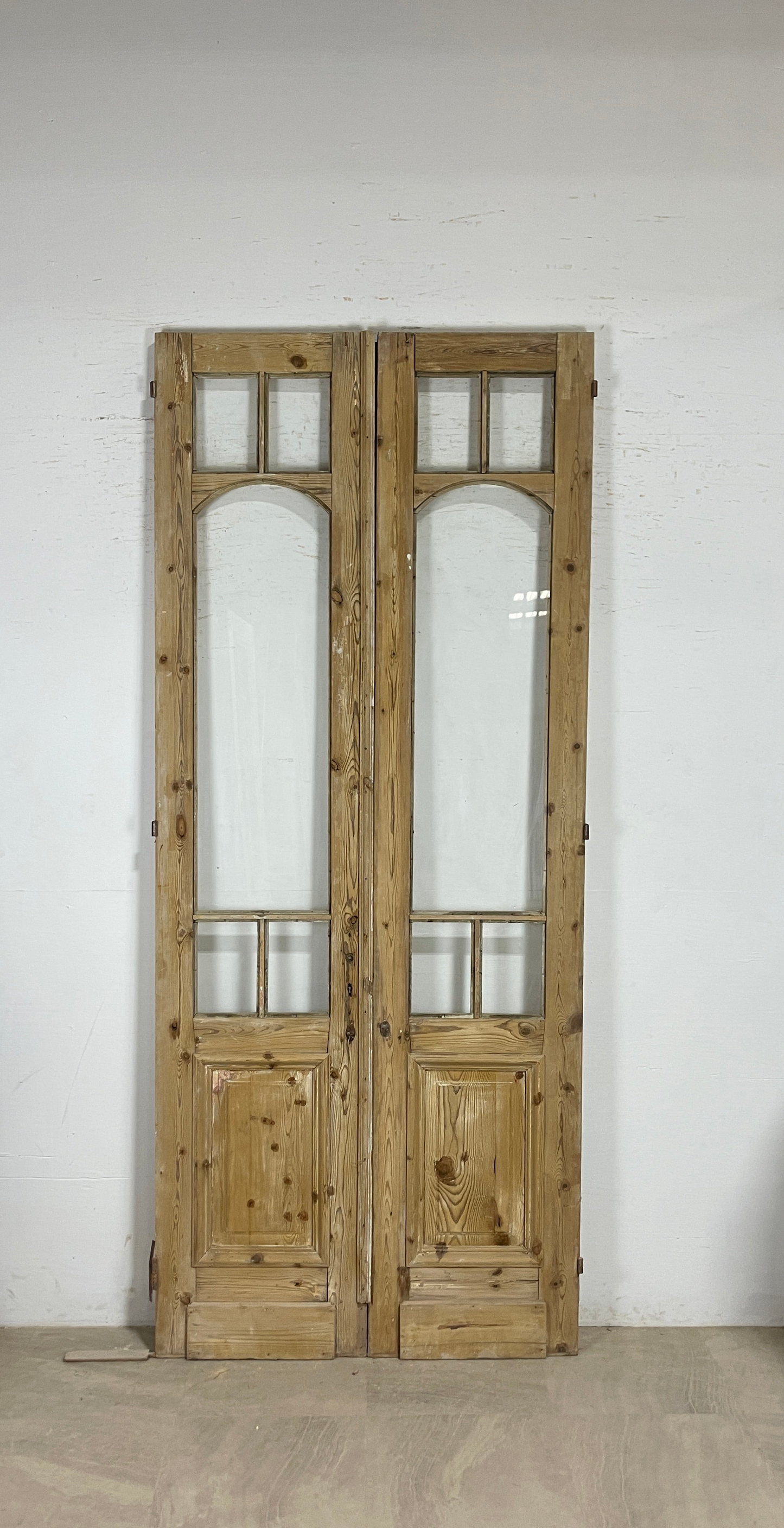 Antique French panel doors with Glass (105x44.5) P141