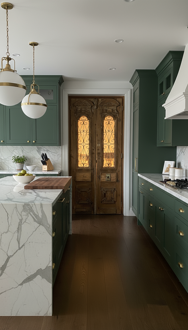 Antique French panel doors with Metal (95x41) P96