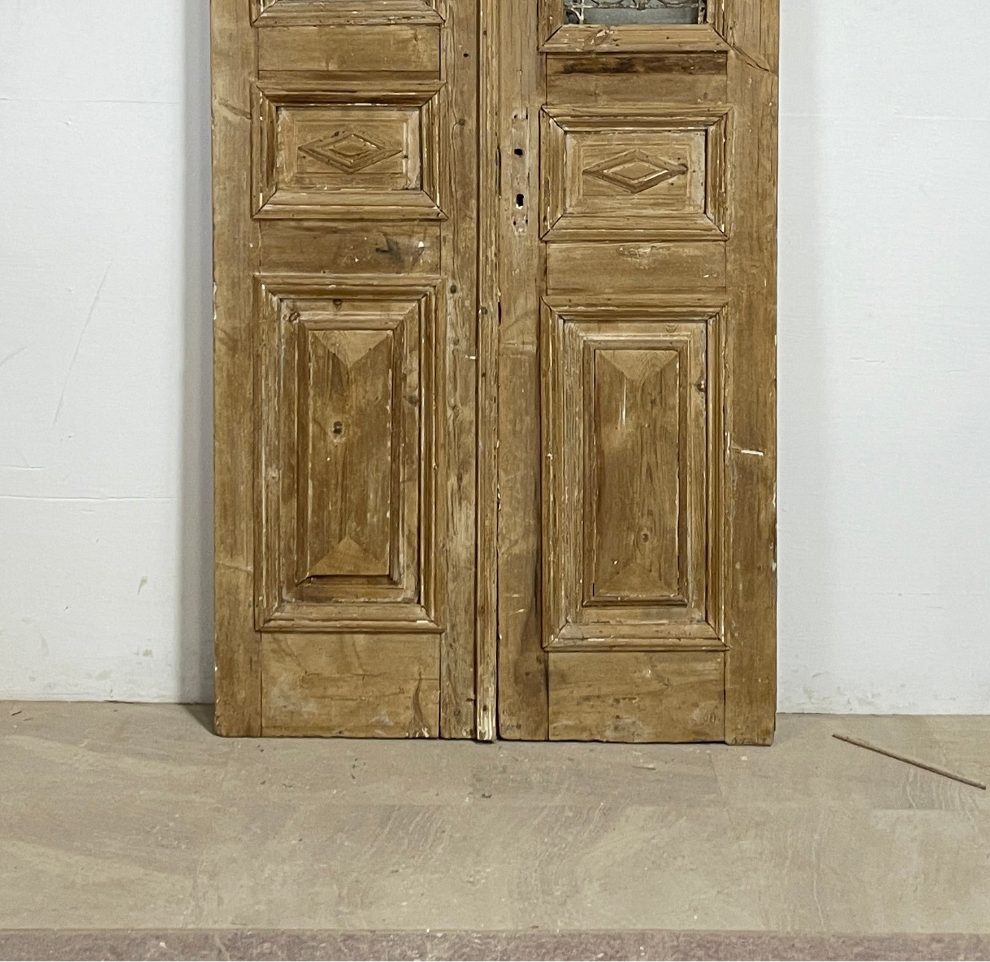 Antique French panel doors with Metal (100x43) P83