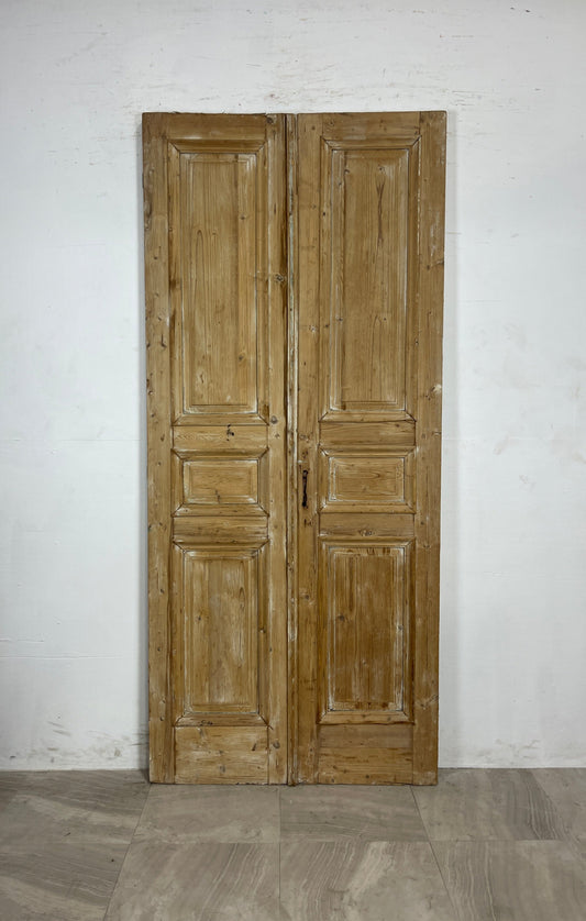 Antique French panel Doors   (92.25 x 40.75)  N068