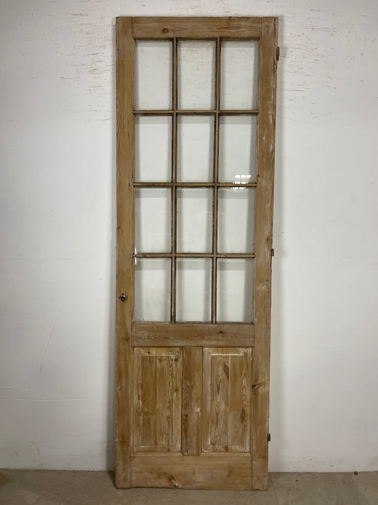 Antique French Panel Door - Single with glass (96x32) O253