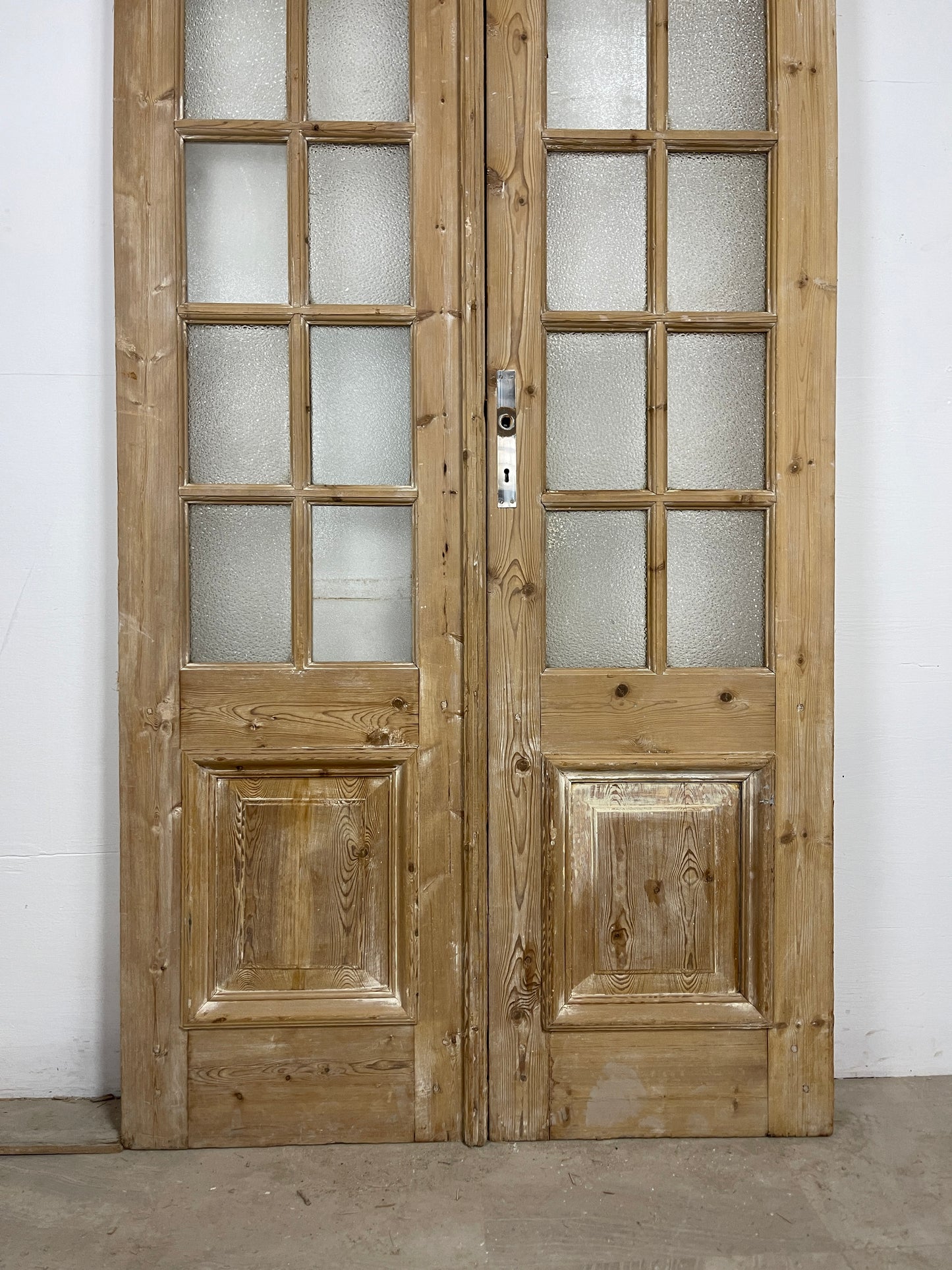 Antique French panel doors with Glass (98.25x40) O299