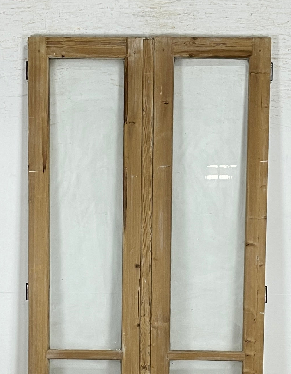Antique French panel doors with Glass (91x40.75) P172