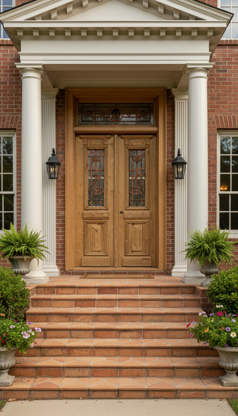 Antique French panel doors with Metal (96x38.5) P104