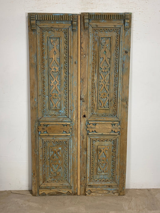 Antique French panel doors with Carvings (88.5 x 47) P30