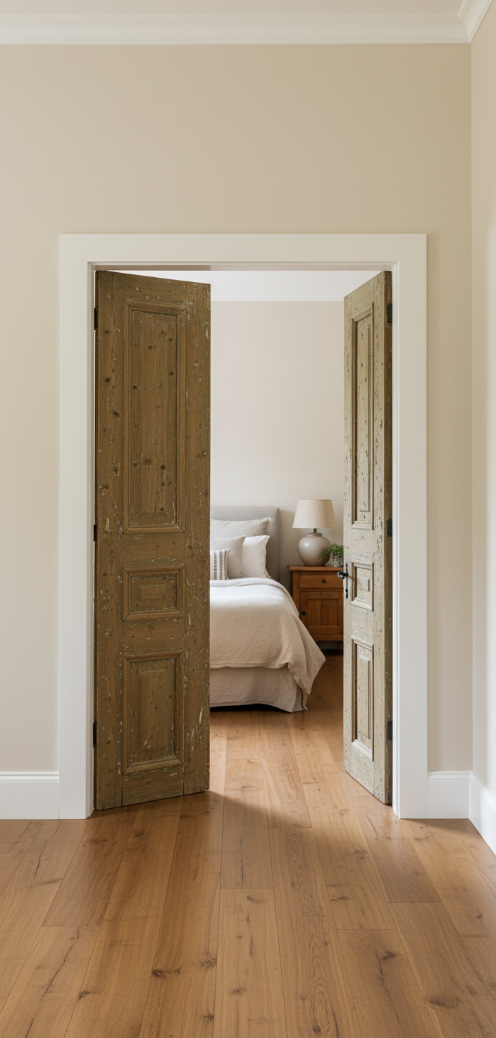 Antique French panel Doors (90.5x40.5) P215