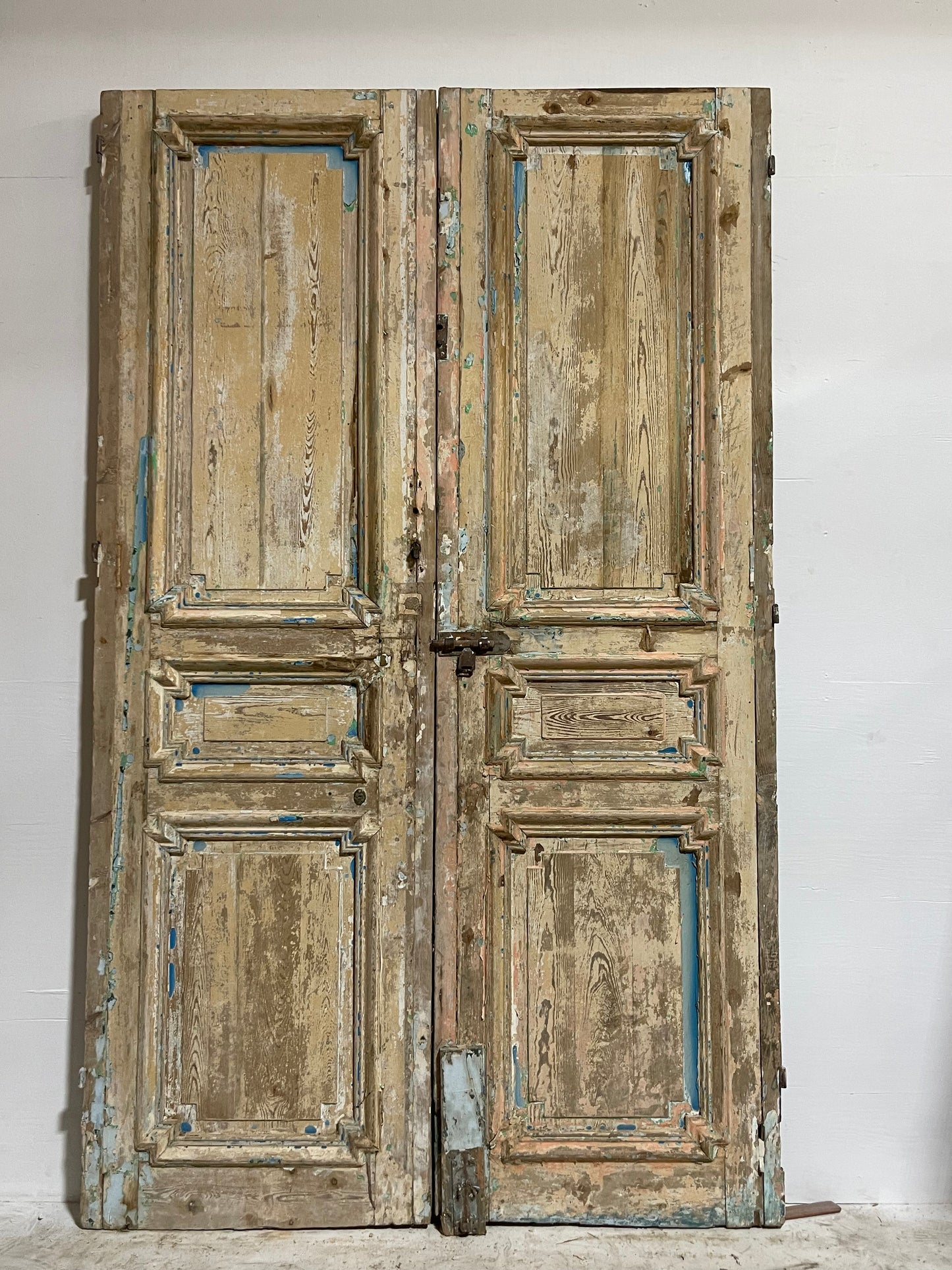 Antique french panel door (103x60) J002