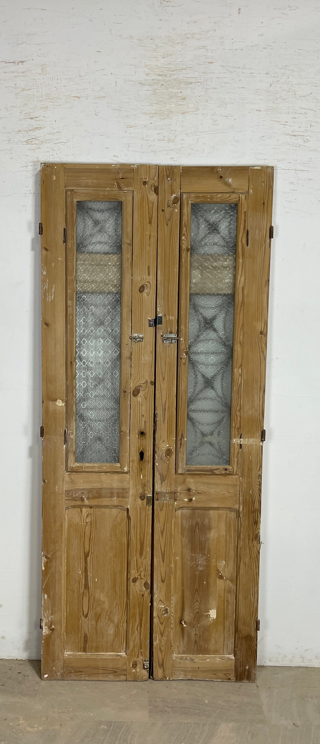 Antique French panel doors with Metal(83x35.5) P100