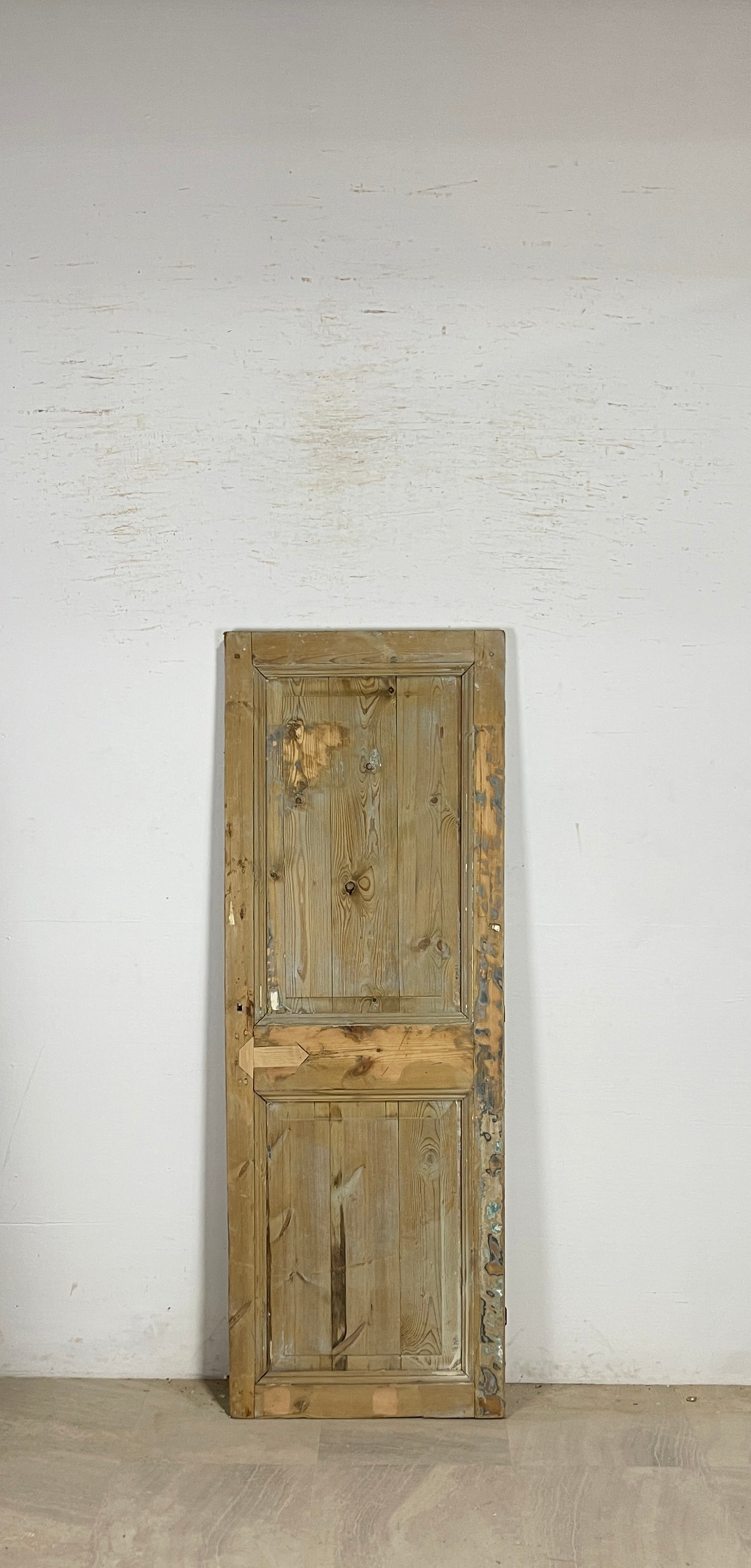 Antique French panel single door wood (77.5x27.5) P214