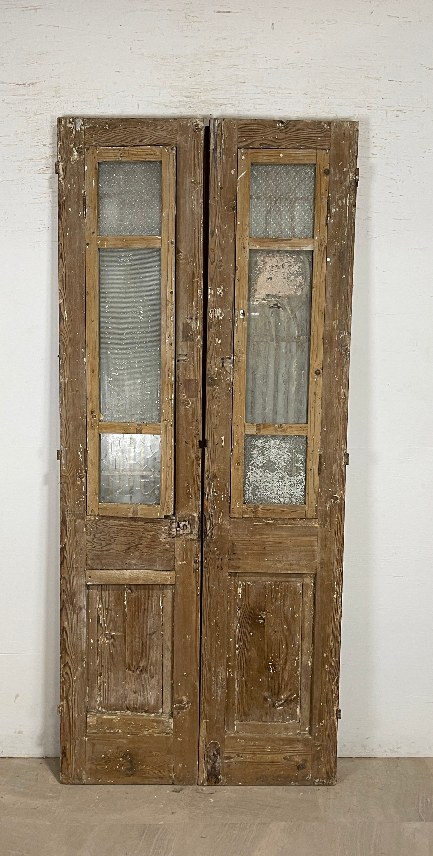 Antique French panel doors with Metal (93x40) P93
