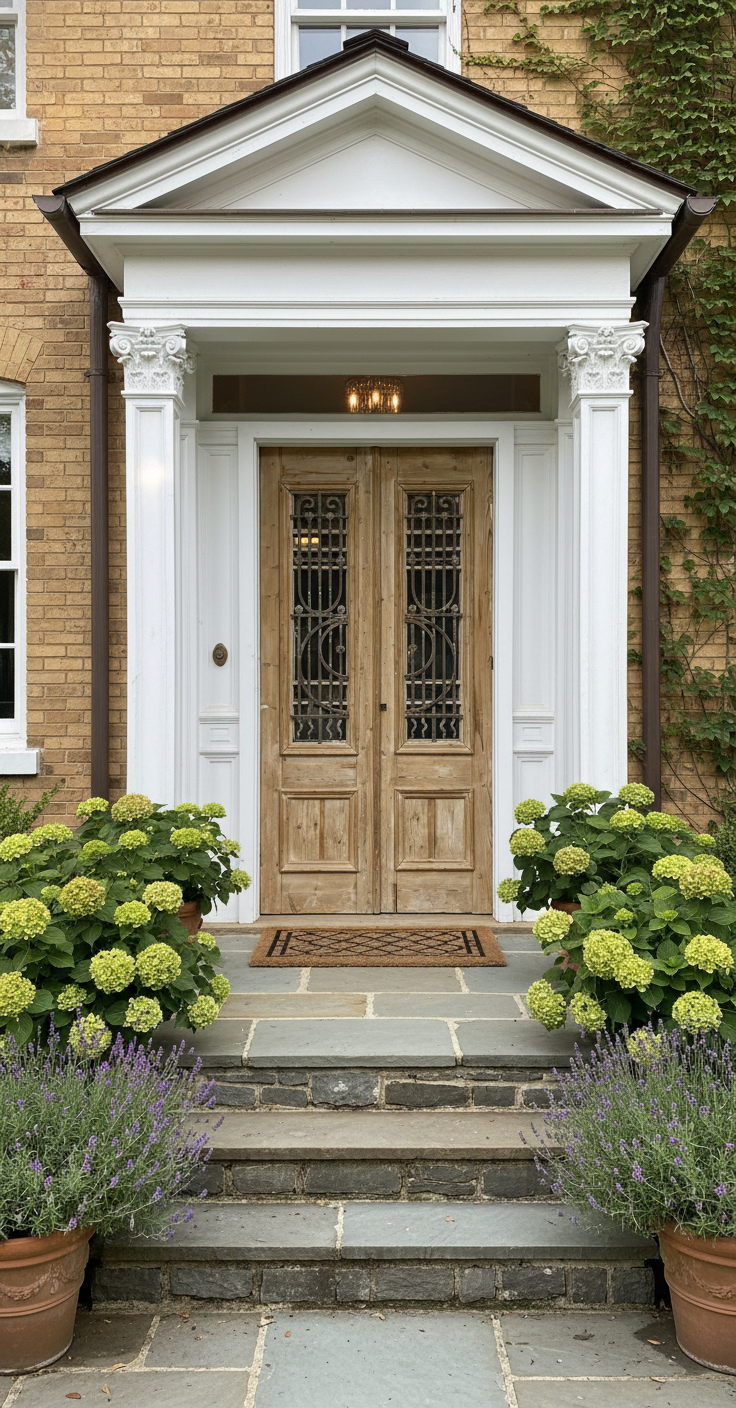 Antique French panel doors with Metal (92x47) P101