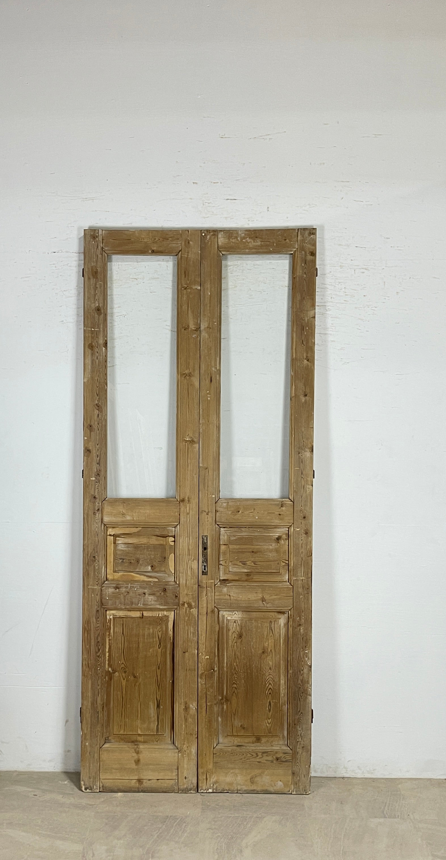 Antique French panel doors with Glass (101x41) P143