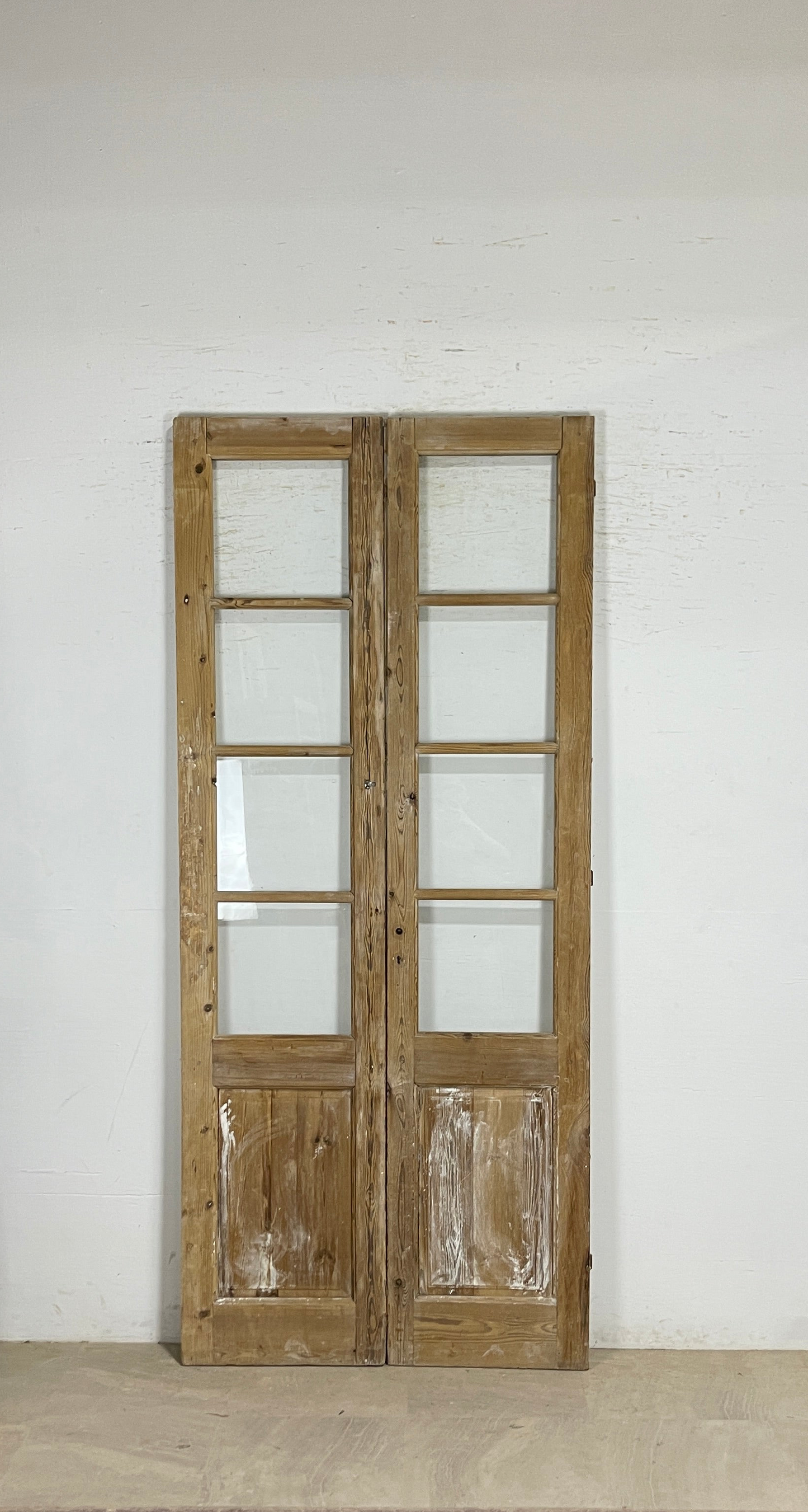 Antique French panel doors with Glass (99.5x43.5) P160