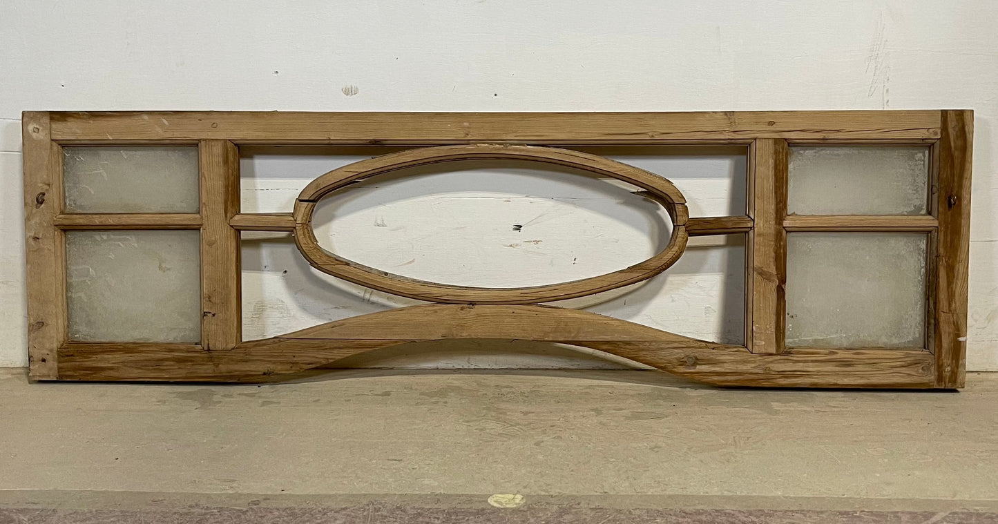 Antique French doors with glass and Transom  (  89&86 x 67.5) K217