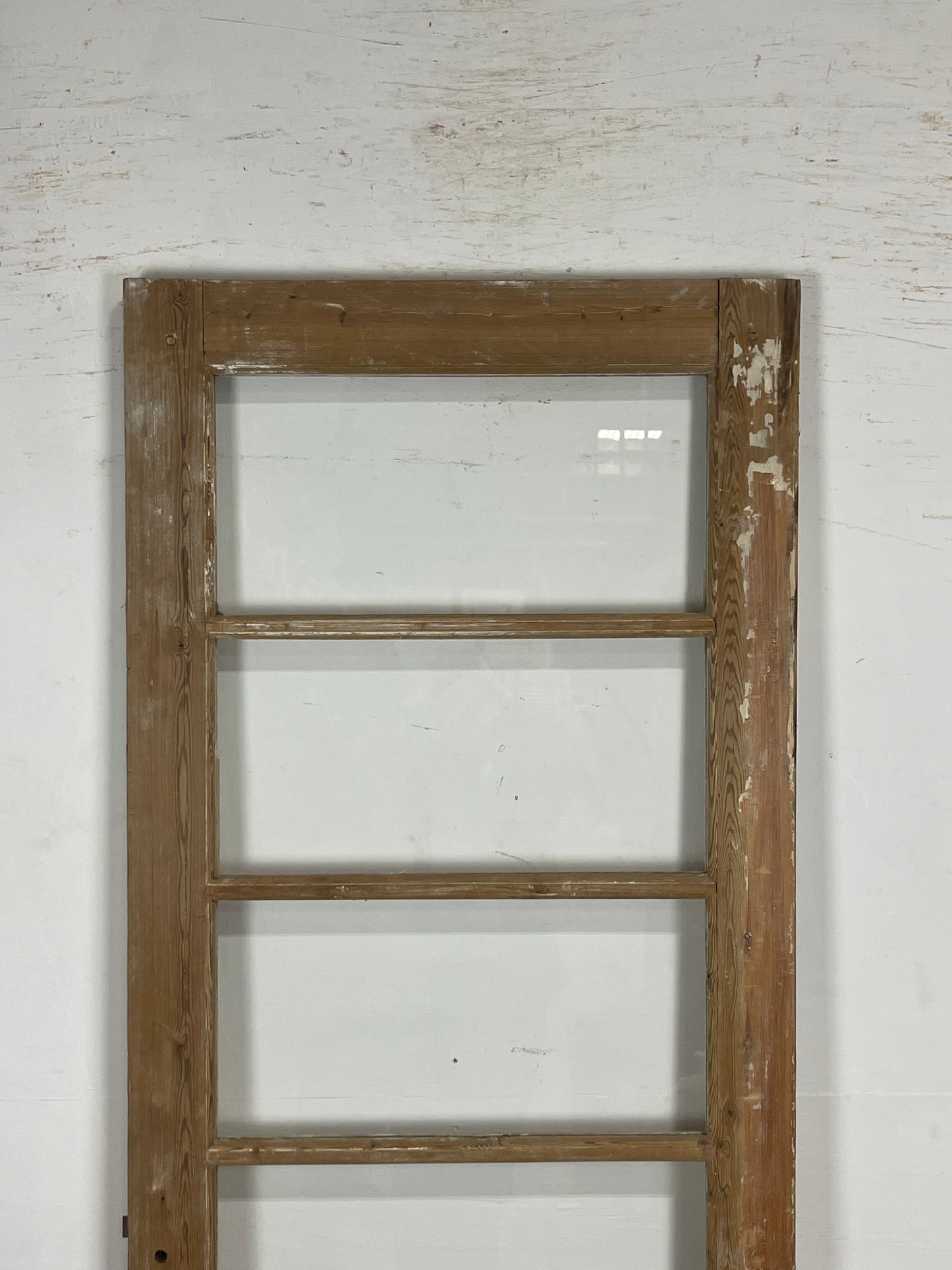 Antique French Panel Door with Glass  (88 x 31.5) N187