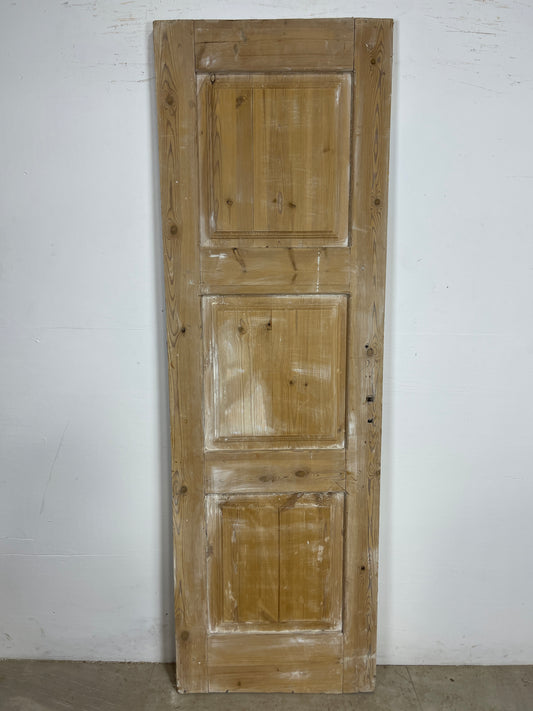 Antique French Panel Door   (83.25 x 26.5)  Single wood O228