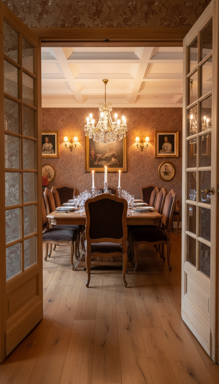 Antique French panel doors with Glass (90x55.5) P136