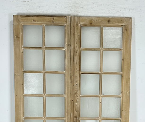 Antique French panel doors with Glass (90x55.5) P136