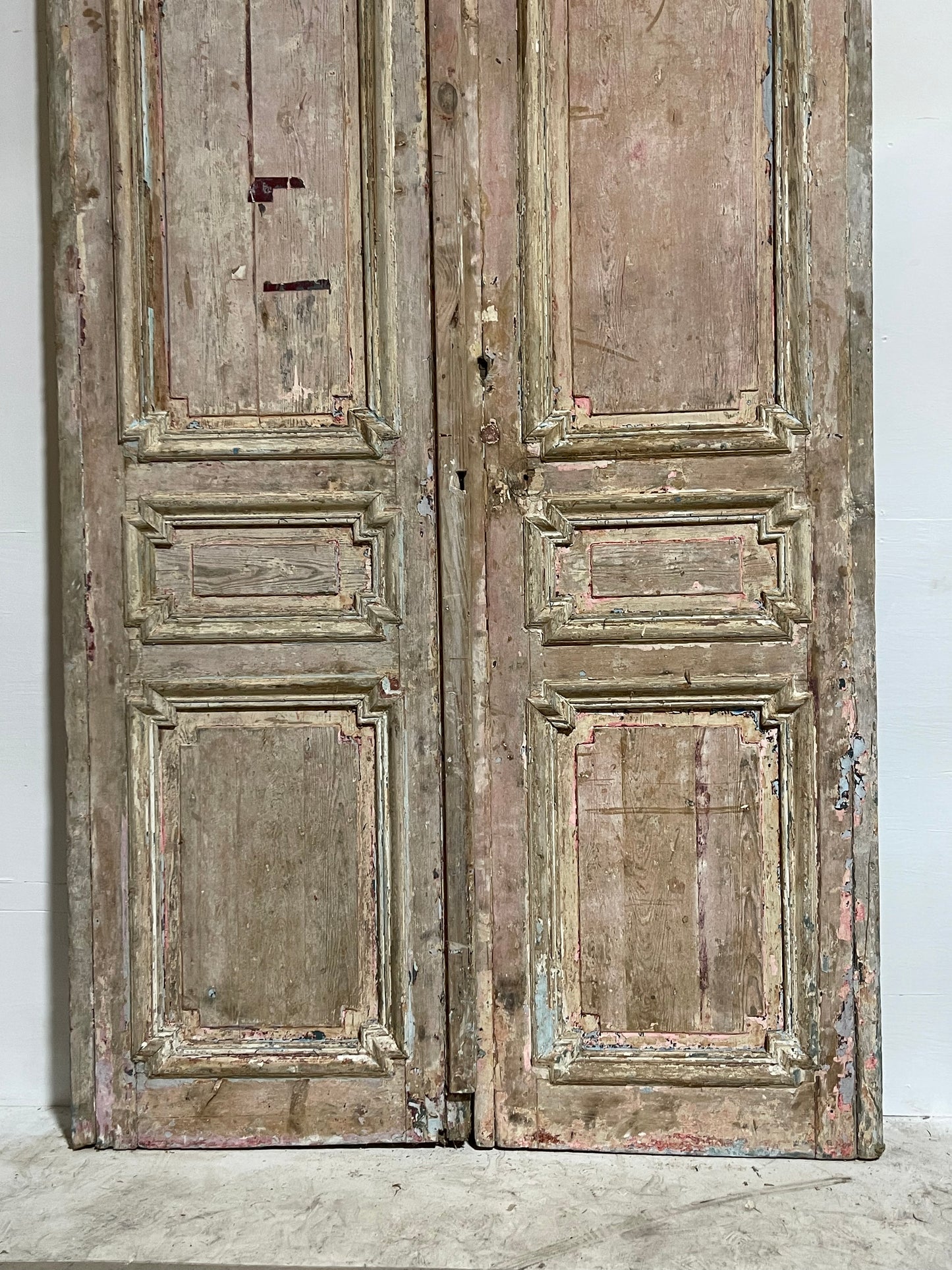 Antique french panel door (103x60) J002