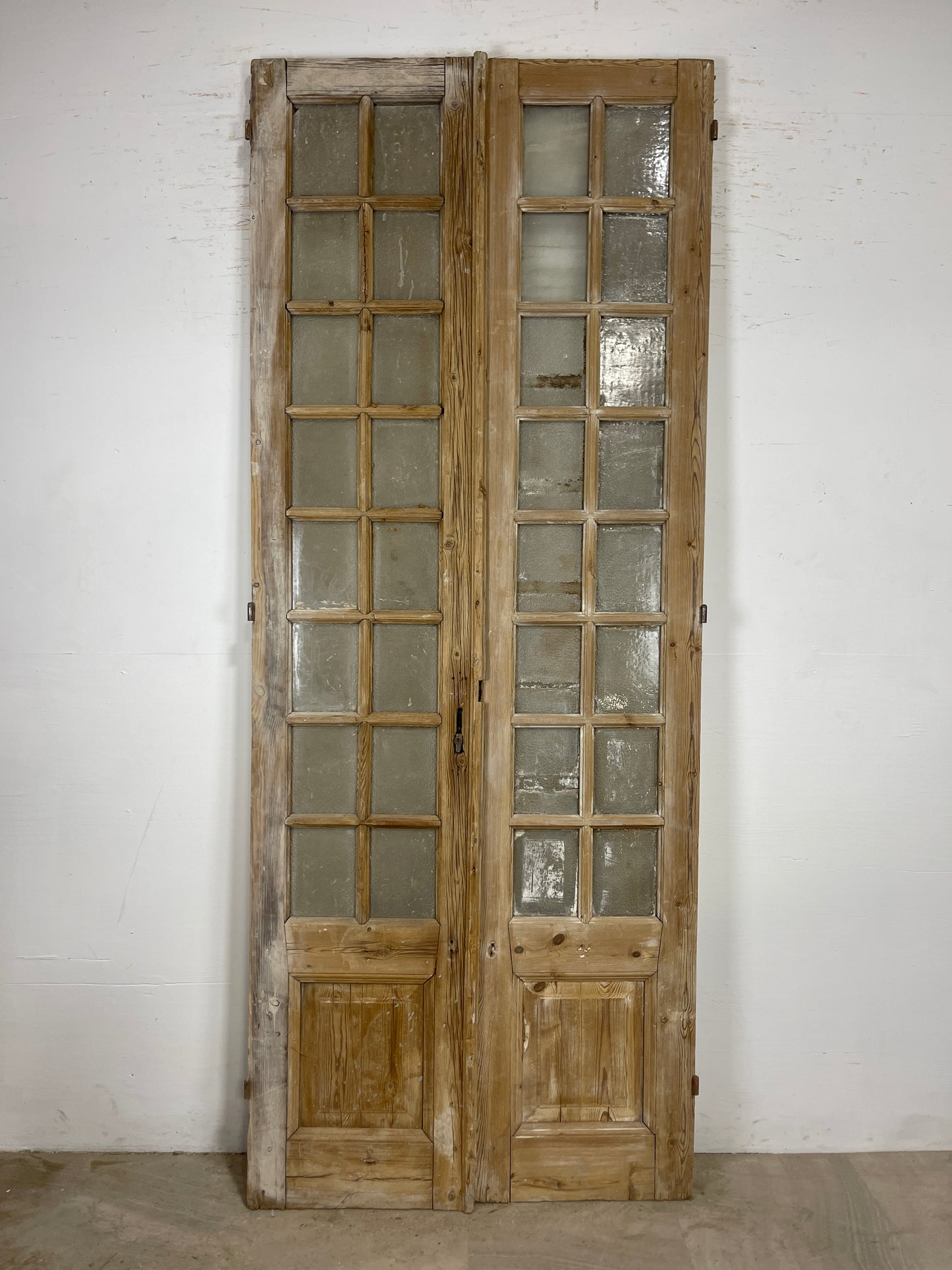 Antique French panel doors with Glass (99.75x39.5) O294