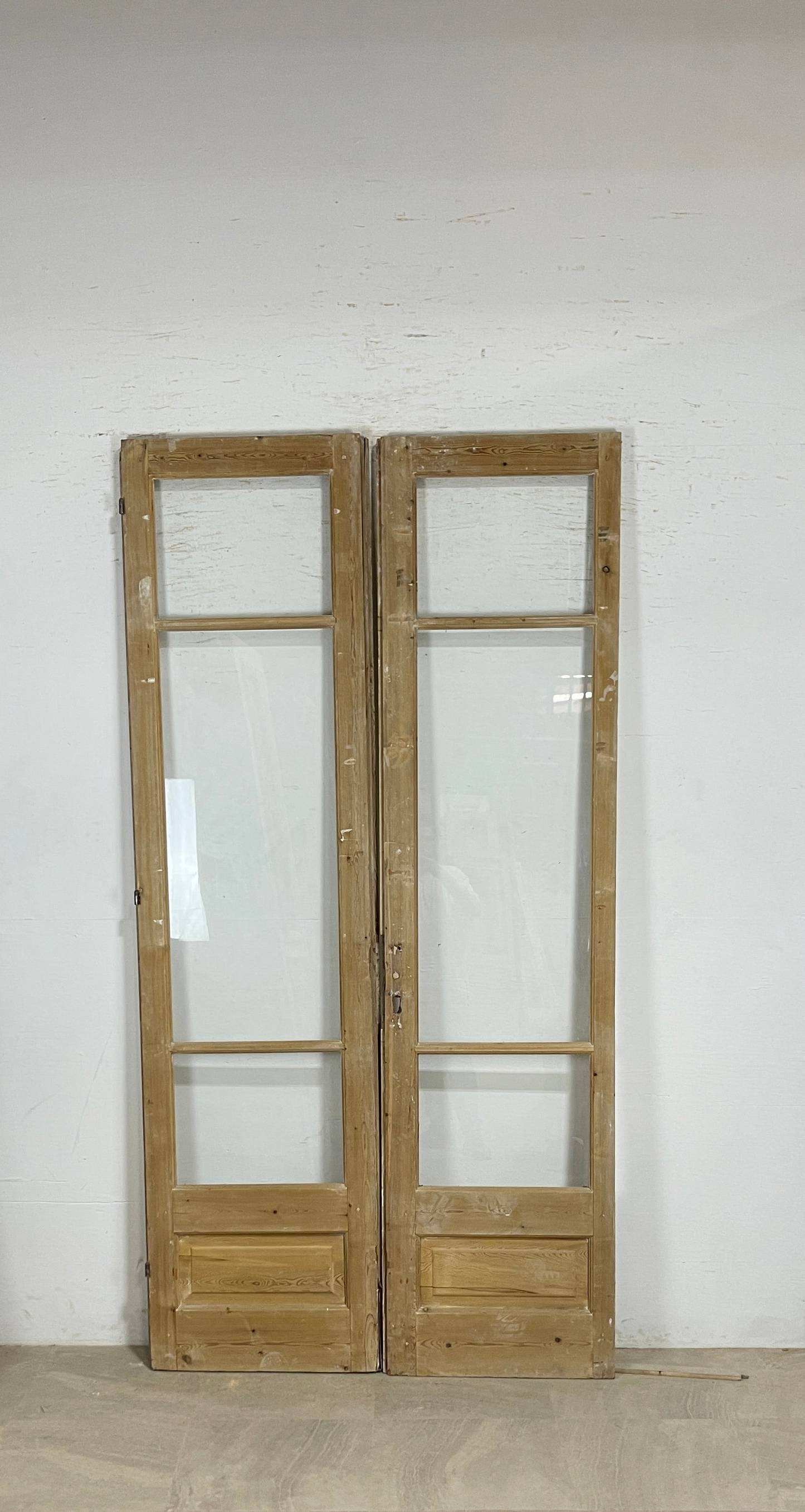 Antique French panel doors with Glass (97x49.5) P151