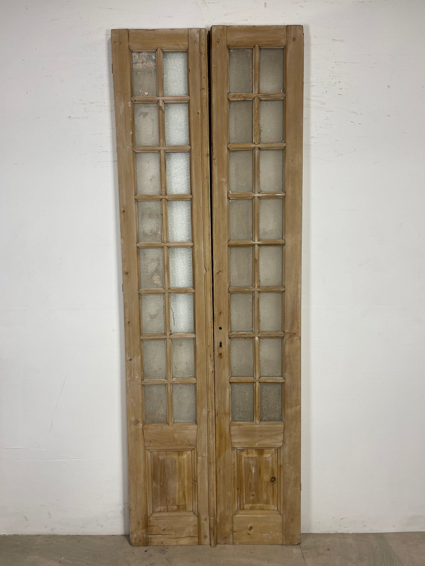 Antique French panel doors with Glass (100 x 35) O105