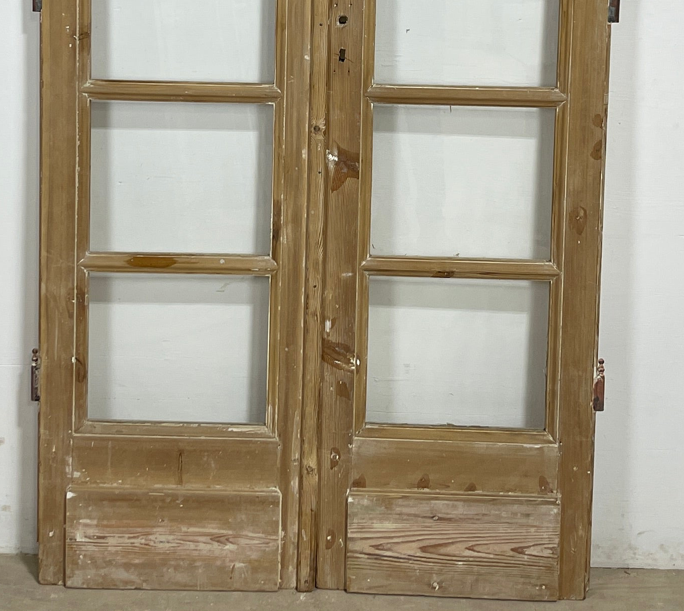 Antique French panel doors with Glass (85x44.5) P137