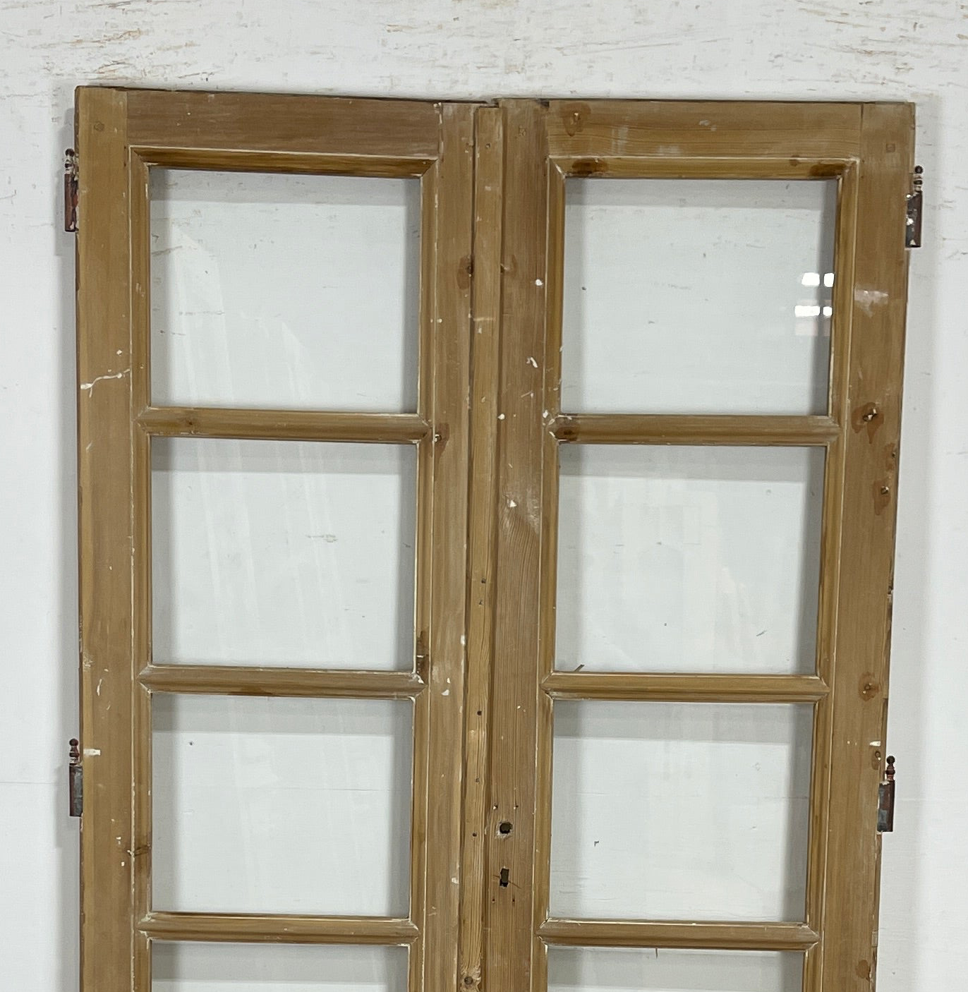 Antique French panel doors with Glass (85x44.5) P137