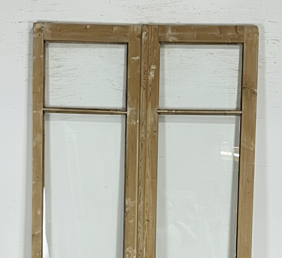 Antique French panel doors with Glass (97x49.5) P151