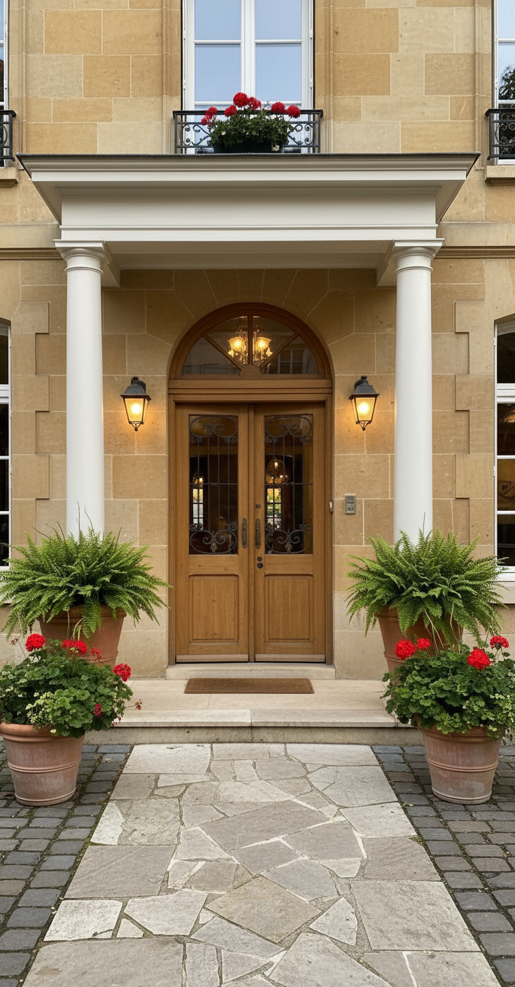 Antique French panel doors with Metal (92x40) P95