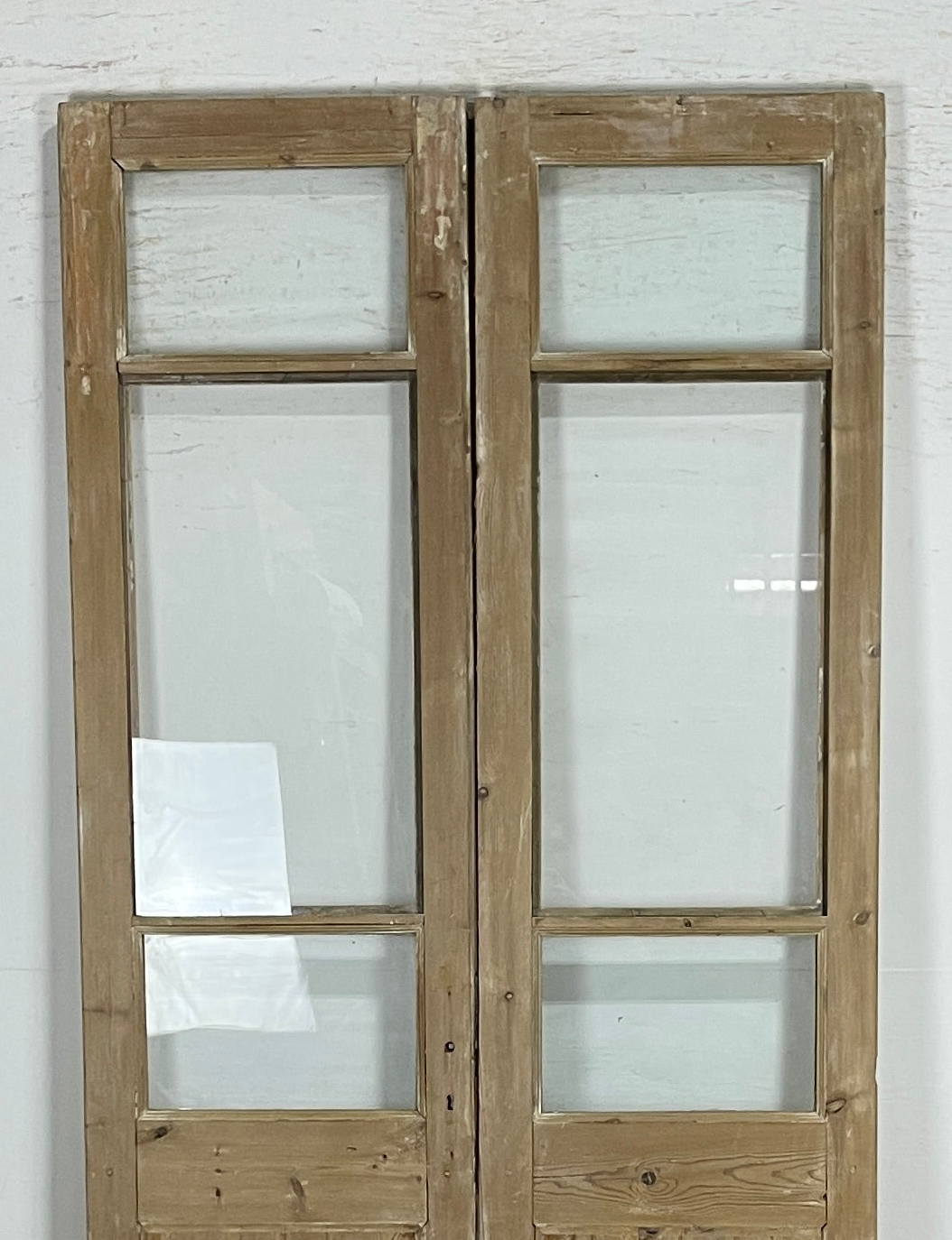 Antique French panel doors with Glass (95.5x44) P166