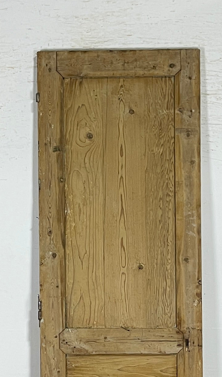 Antique French panel single door wood (95x27.5) P211