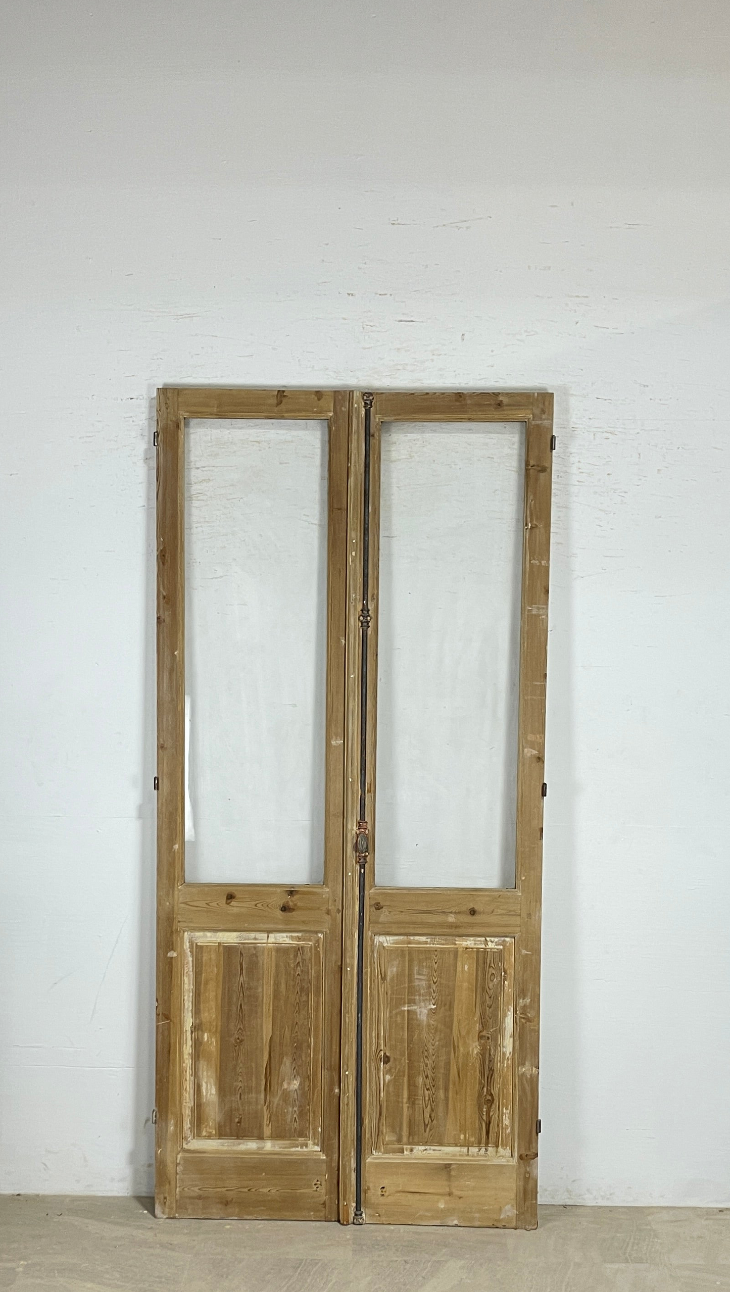 Antique French panel doors with Glass (98x46) P138