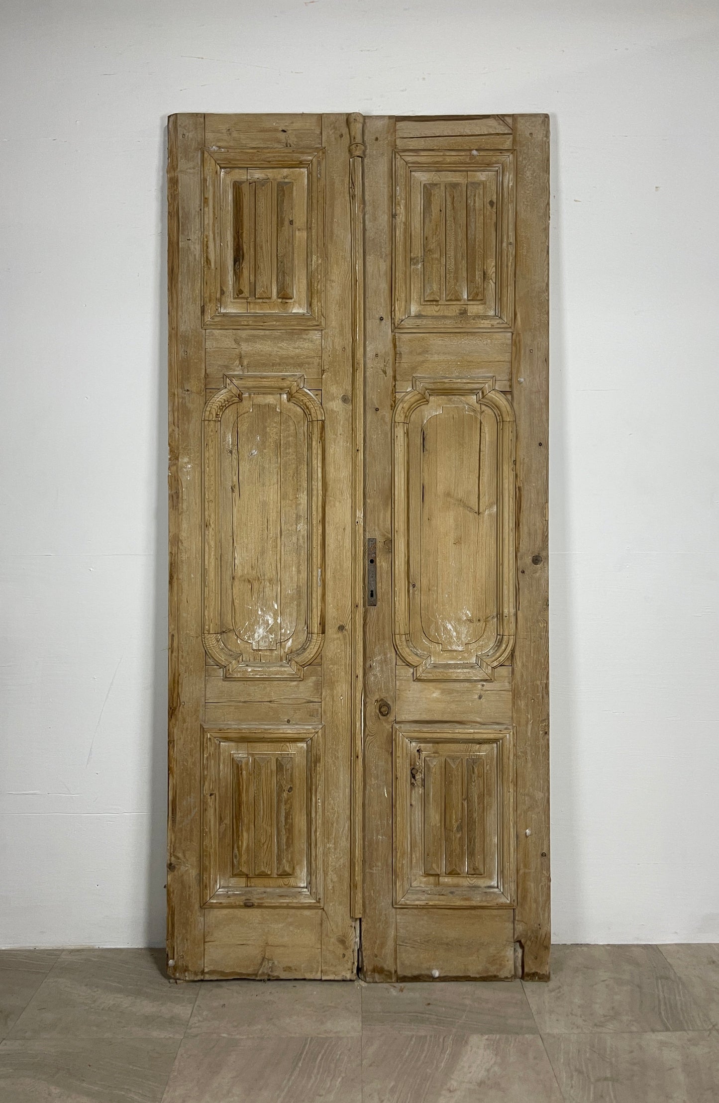Antique French panel doors with Carvings   (98 x 43.25)     O8