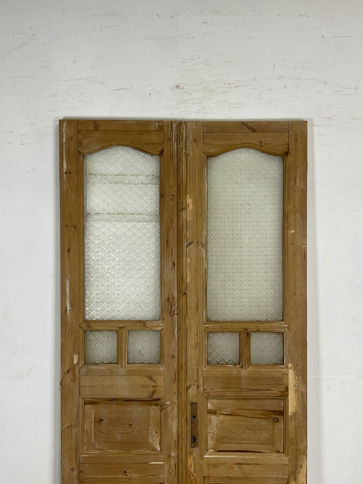 Antique French Panel Doors with Glass   (89.5 x 39.5)   N040